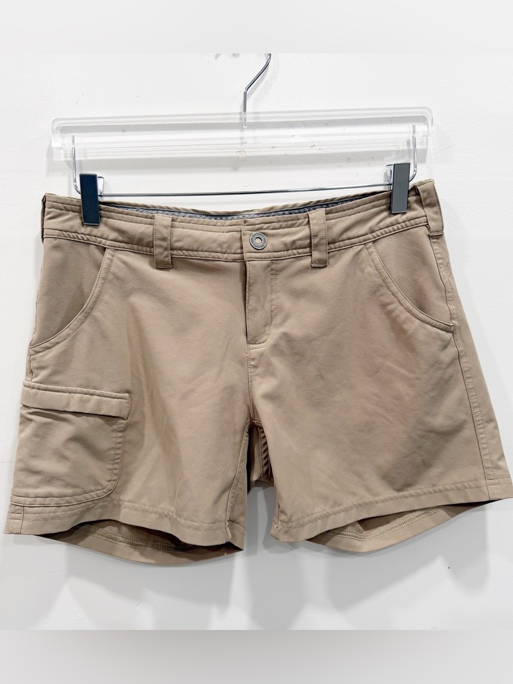 The North Face Tan Hiking Shorts Sporty Lightweight Camping Size 4